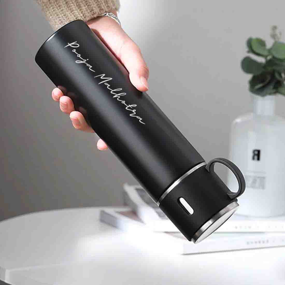 Custom Thermos With Cup Lid 3 Cups Gift Box Set for Travel Outdoor Camping - Add Name - Image 14