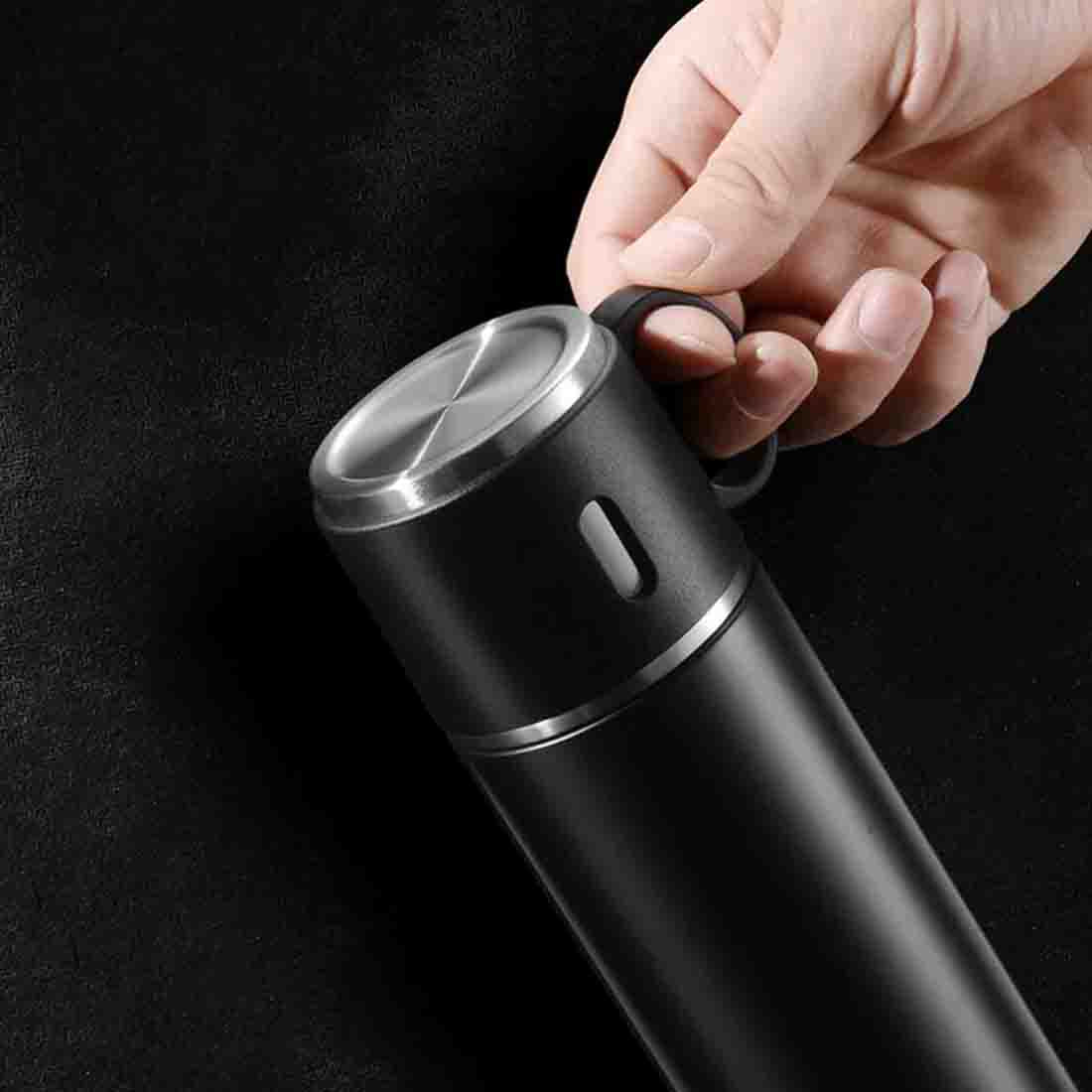 Custom Thermos With Cup Lid 3 Cups Gift Box Set for Travel Outdoor Camping - Add Name - Image 16