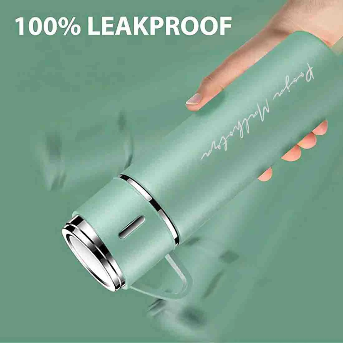 Custom Thermos With Cup Lid 3 Cups Gift Box Set for Travel Outdoor Camping - Add Name - Image 31