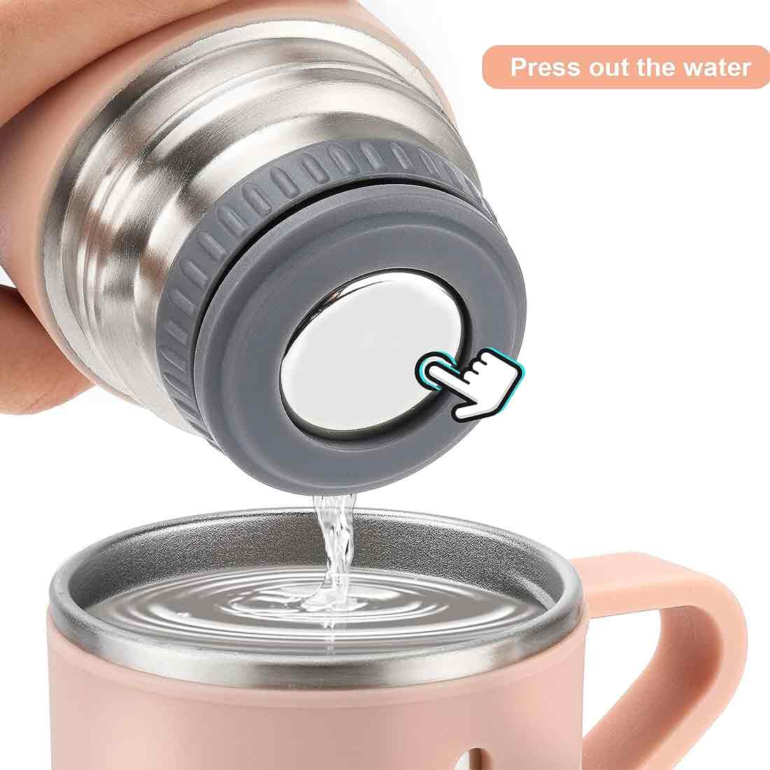 Custom Thermos With Cup Lid 3 Cups Gift Box Set for Travel Outdoor Camping - Add Name - Image 43