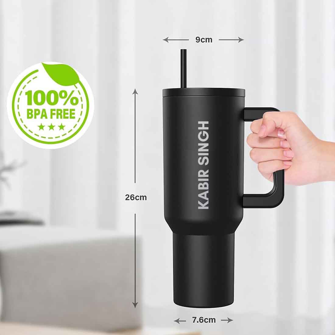 Nutcase Customized Tumbler and Straw for Water, Drinks Large Travel Cups 1200ml - Image 10