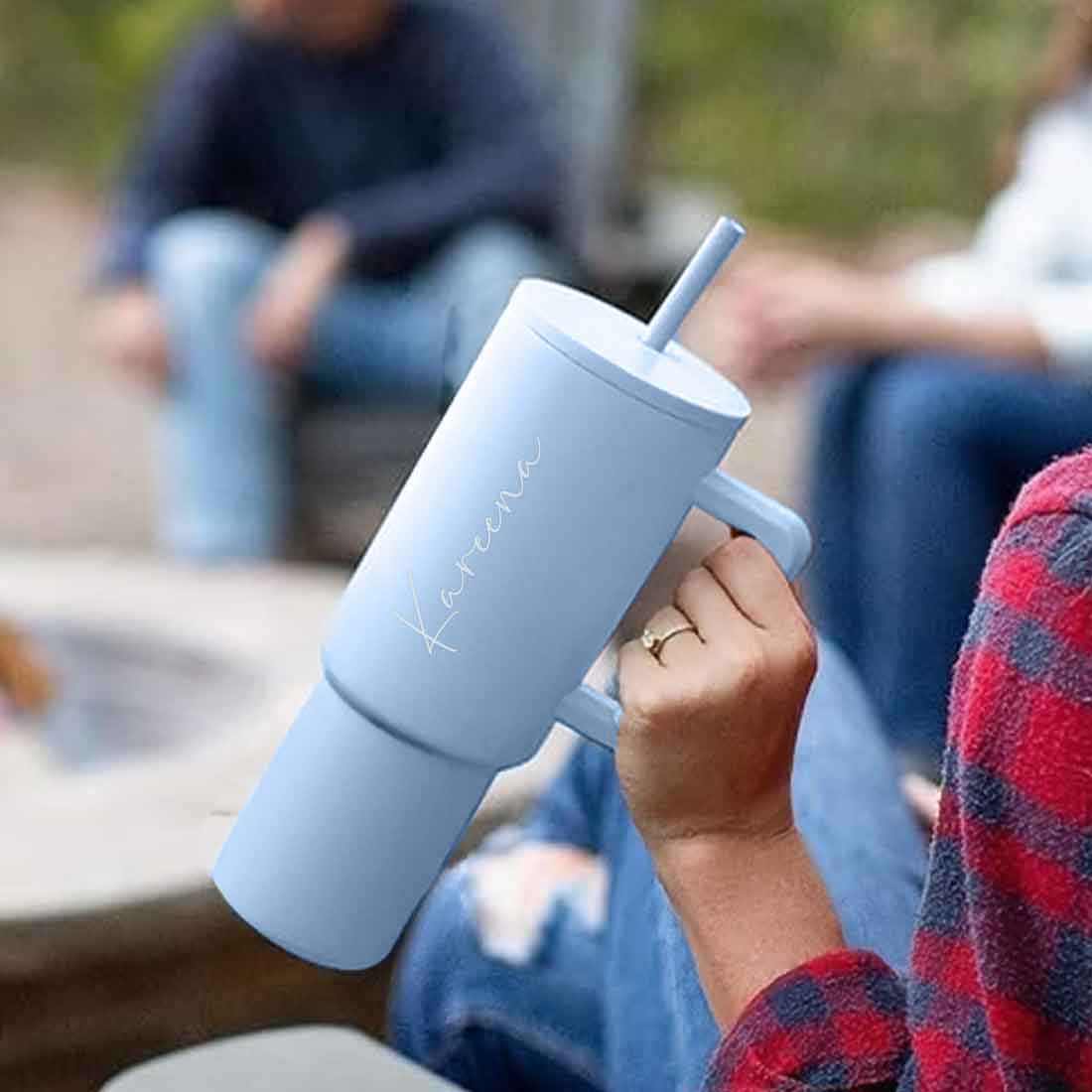 Nutcase Customized Tumbler and Straw for Water, Drinks Large Travel Cups 1200ml - Image 13
