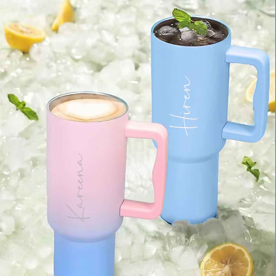 Nutcase Customized Tumbler and Straw for Water, Drinks Large Travel Cups 1200ml - Image 16