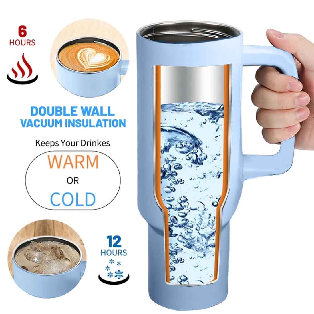 Nutcase Customized Tumbler and Straw for Water, Drinks Large Travel Cups 1200ml - Image 18