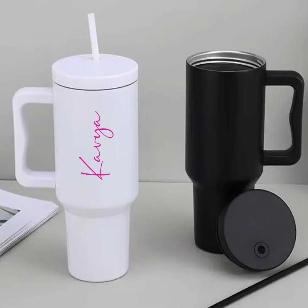 Nutcase Customized Tumbler and Straw for Water, Drinks Large Travel Cups 1200ml - Image 22