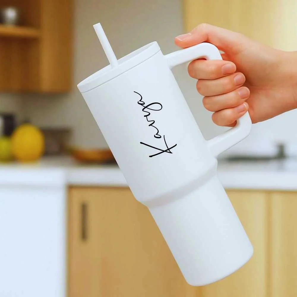 Nutcase Customized Tumbler and Straw for Water, Drinks Large Travel Cups 1200ml - Image 23