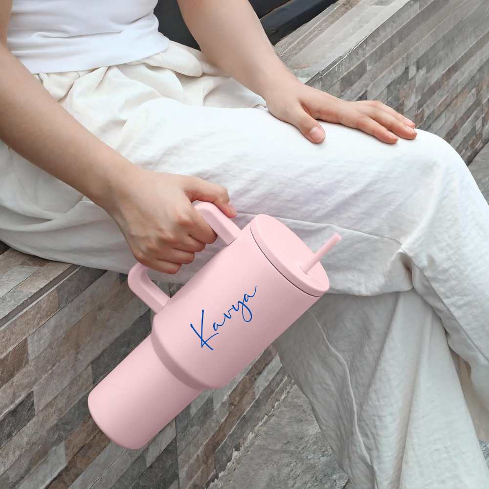 Nutcase Customized Tumbler and Straw for Water, Drinks Large Travel Cups 1200ml - Image 26