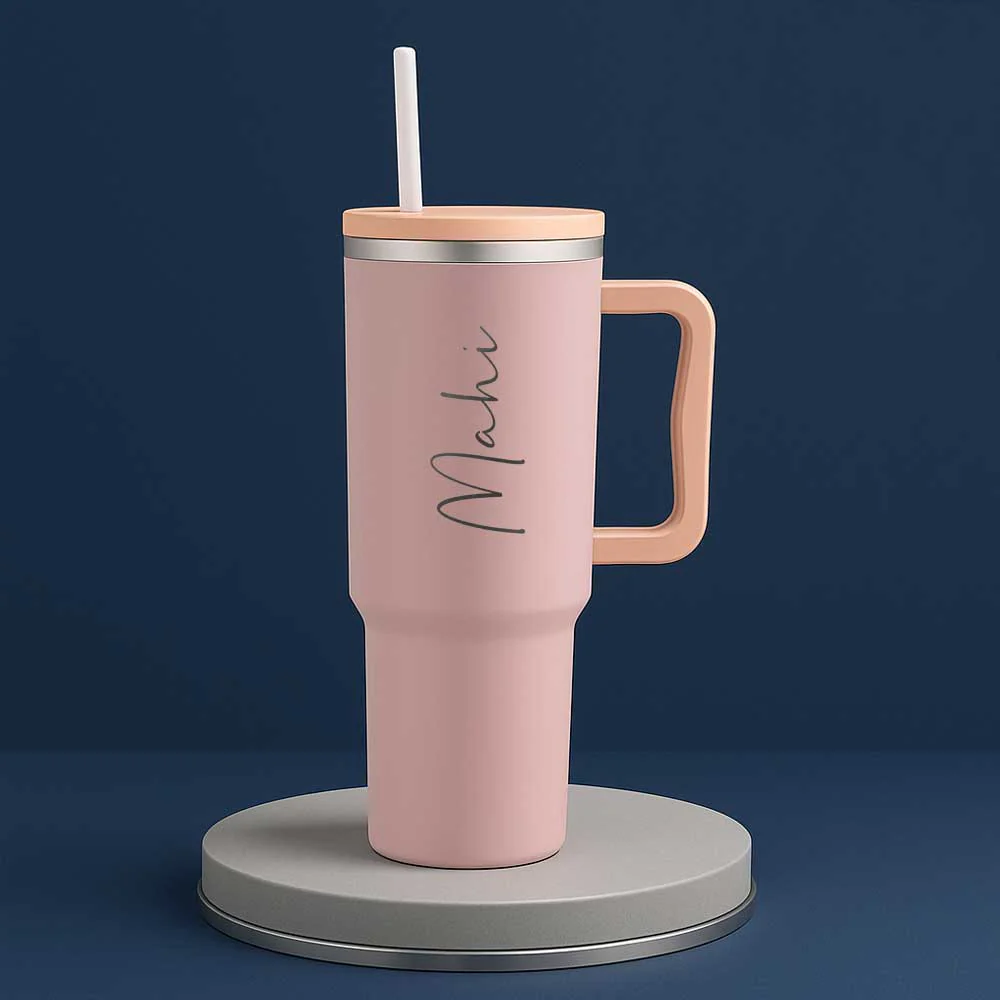Nutcase Customized Tumbler and Straw for Water, Drinks Large Travel Cups 1200ml - Image 3