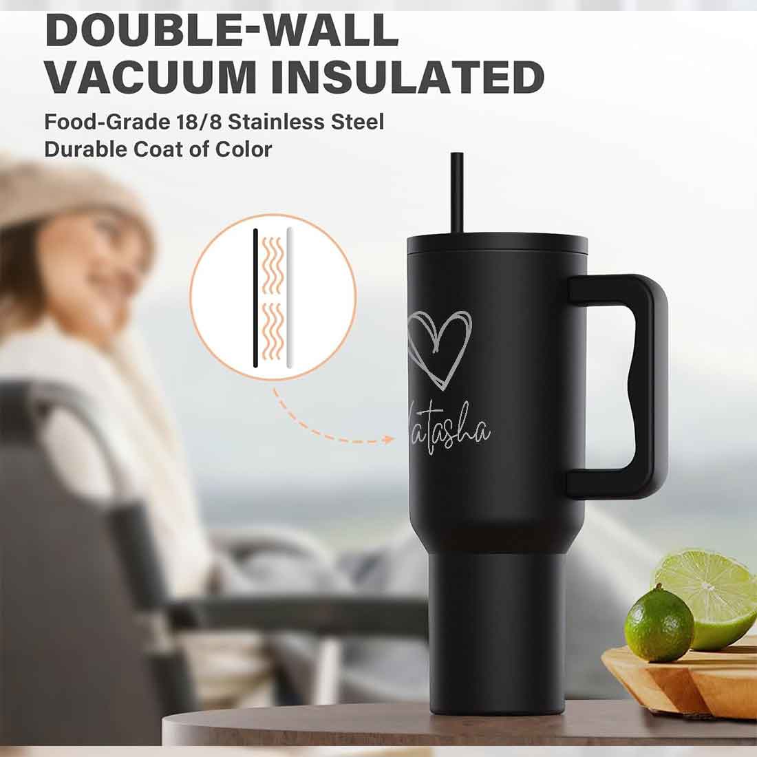 Nutcase Customized Tumbler and Straw for Water, Drinks Large Travel Cups 1200ml - Image 6