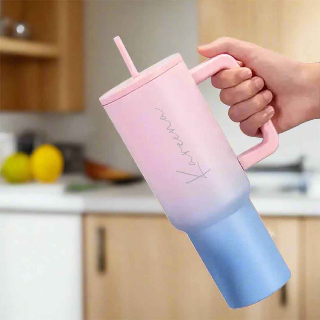 Nutcase Customized Tumbler and Straw for Water, Drinks Large Travel Cups 1200ml - Image 7