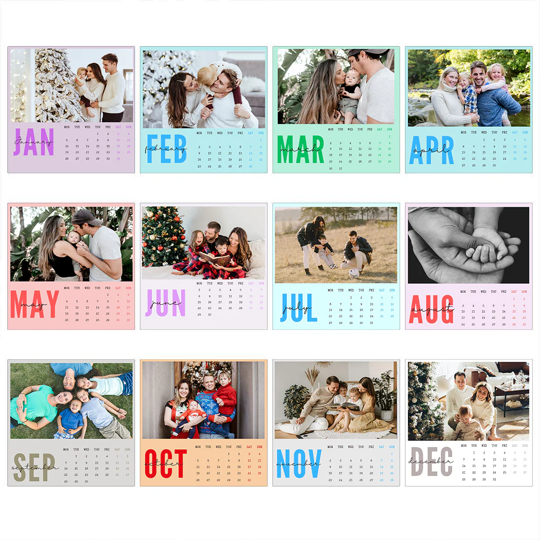 Nutcase Personalized Calendars with Pictures - Beautiful Calendars with Wooden Stand - Image 5