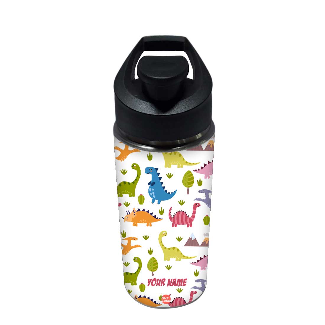 Custom Name Bottle For Kids Sipper Bottles - Cute Dinosaur - Image 4