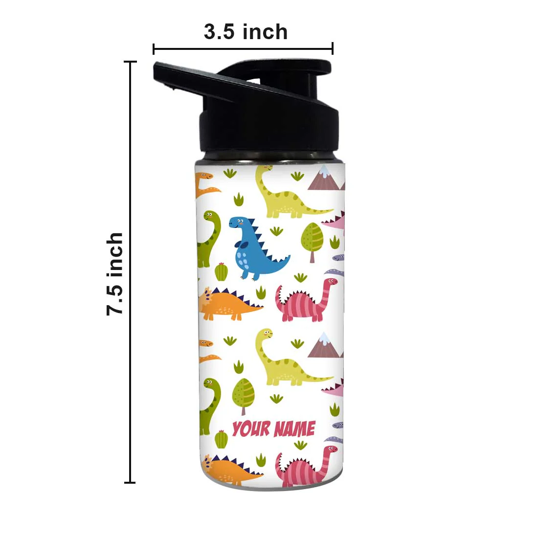 Custom Name Bottle For Kids Sipper Bottles - Cute Dinosaur - Image 5