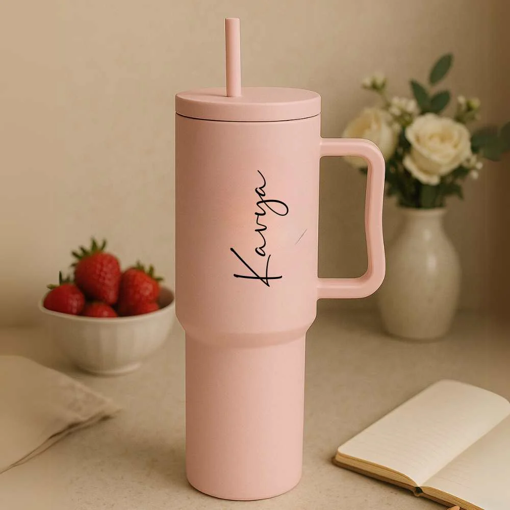 Nutcase Customized Tumbler and Straw for Water, Drinks Large Travel Cups 1200ml - Image 25