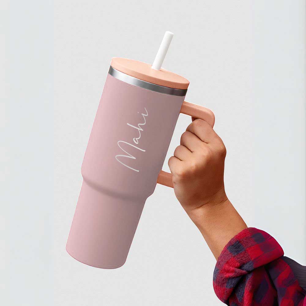 Nutcase Customized Tumbler and Straw for Water, Drinks Large Travel Cups 1200ml - Image 28